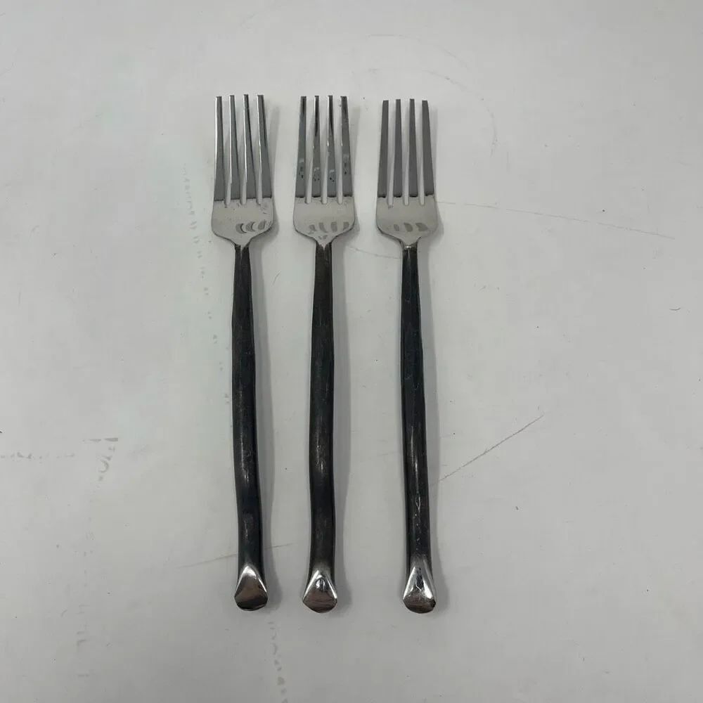 POTTERY BARN Stonehenge Noir Black forks (3)
